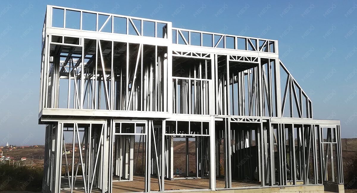 emeletes ház építés acélszerkezetre
