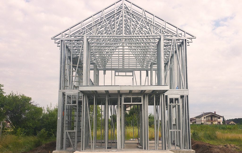 fémszerkezetes kétszintes lakóház