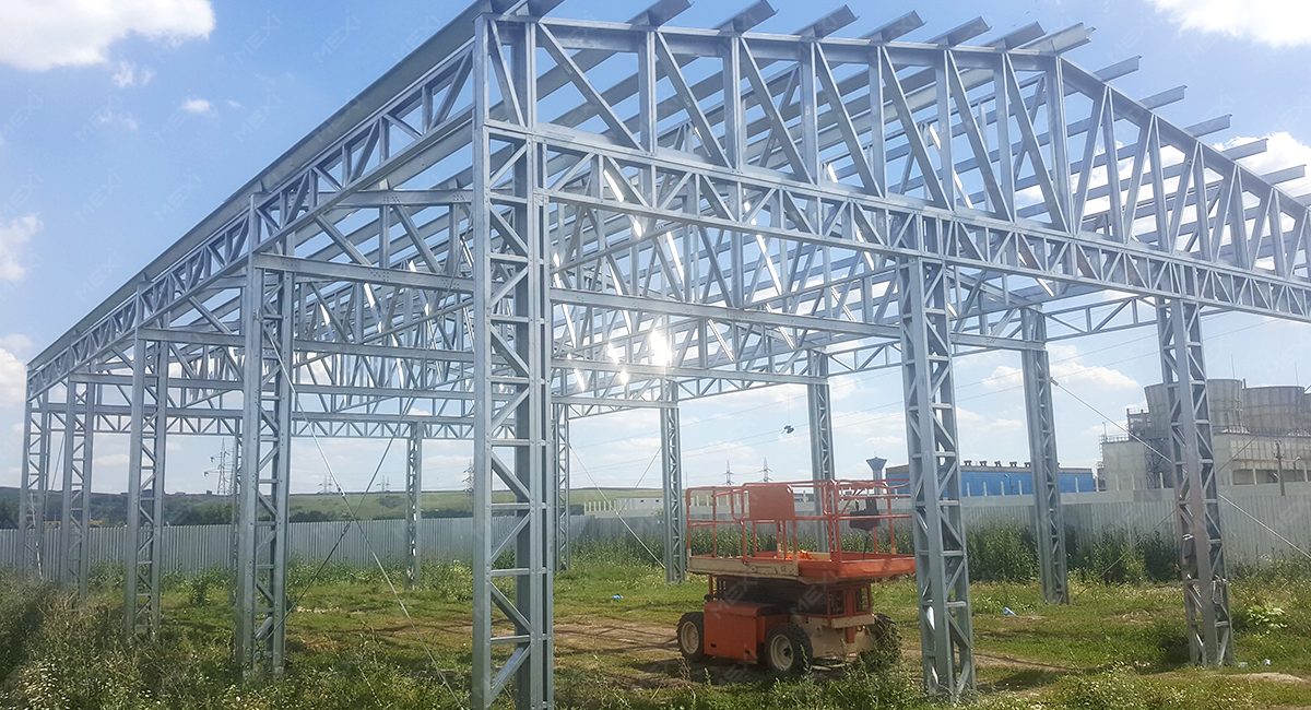 autószerviz fémszerkezetes csarnok