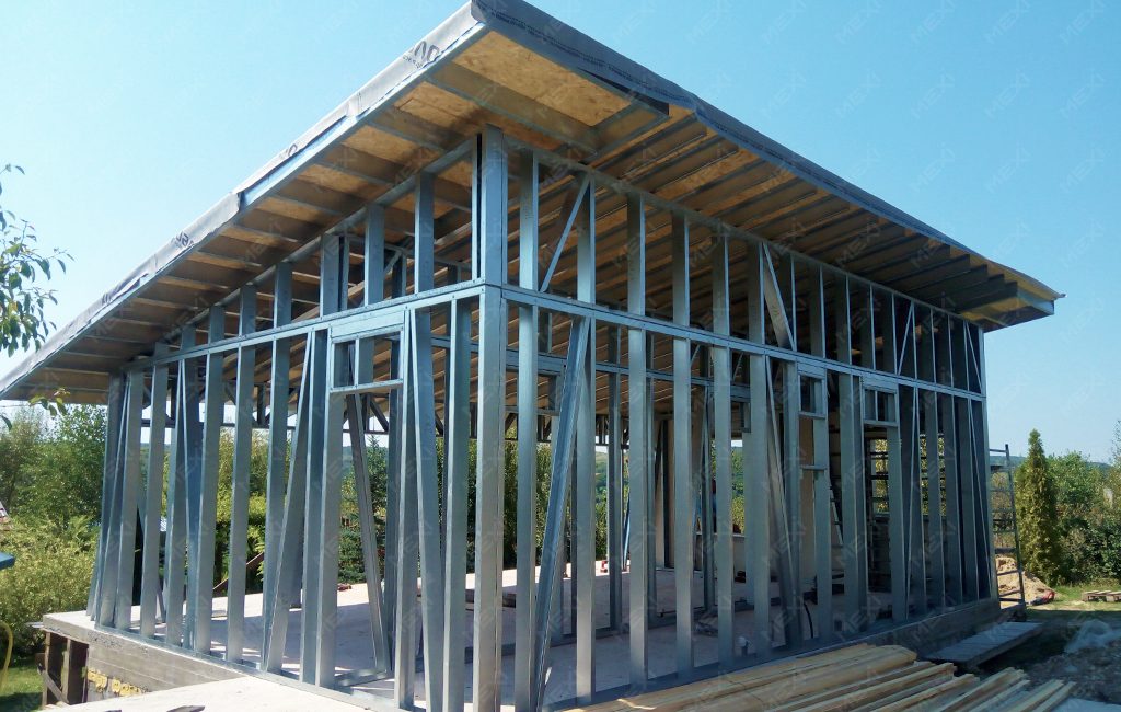 kis egyszintes modulhaz femszerkezet