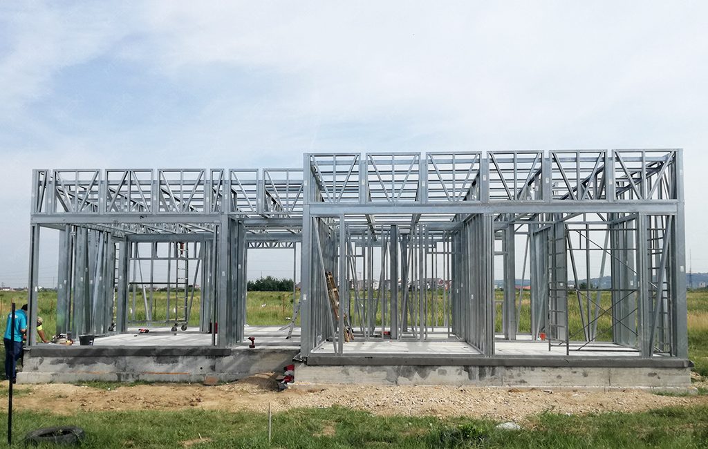 minimalista lakóház szerkezet építés