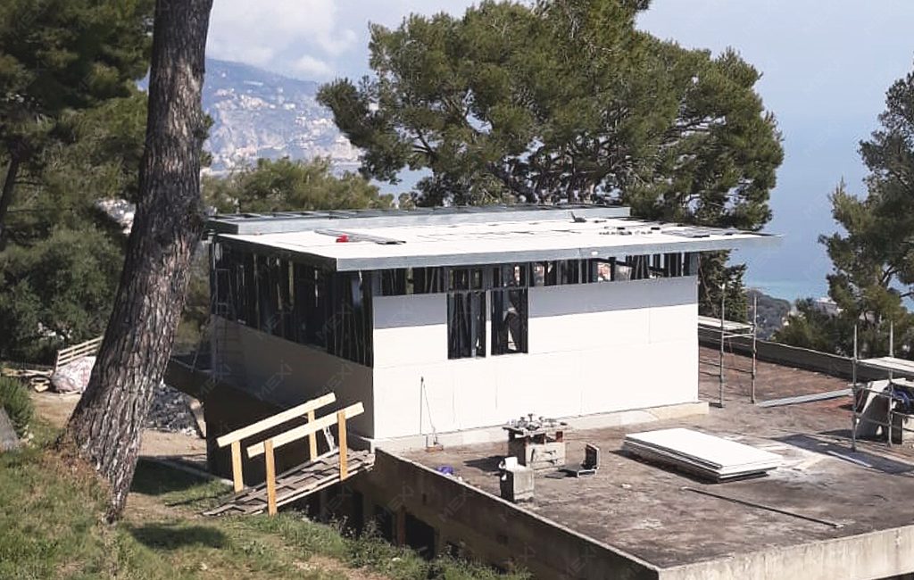 emelet építés könnyű fémszerkezettel