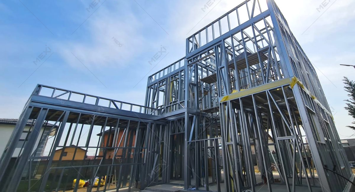 Gyors építkezési rendszerrel épített ketszintes ház