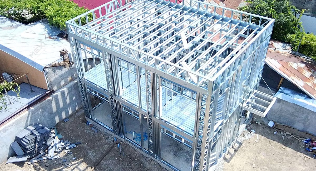 Könnyű acél vázszerkezetre épűlt ház