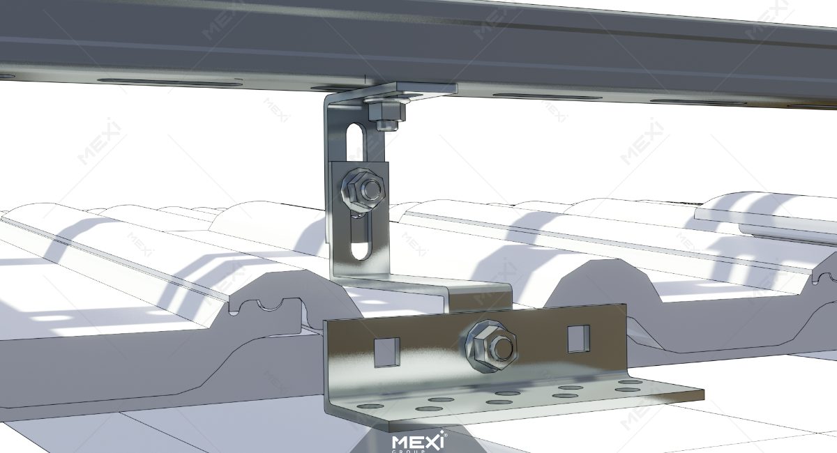 Tetőkampó napelem szerkezethez