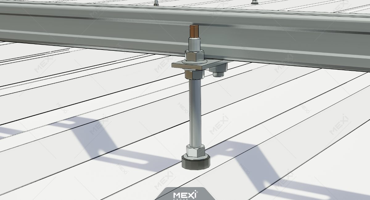 napelem tartószerkezet ászokcsavaros rögzítés