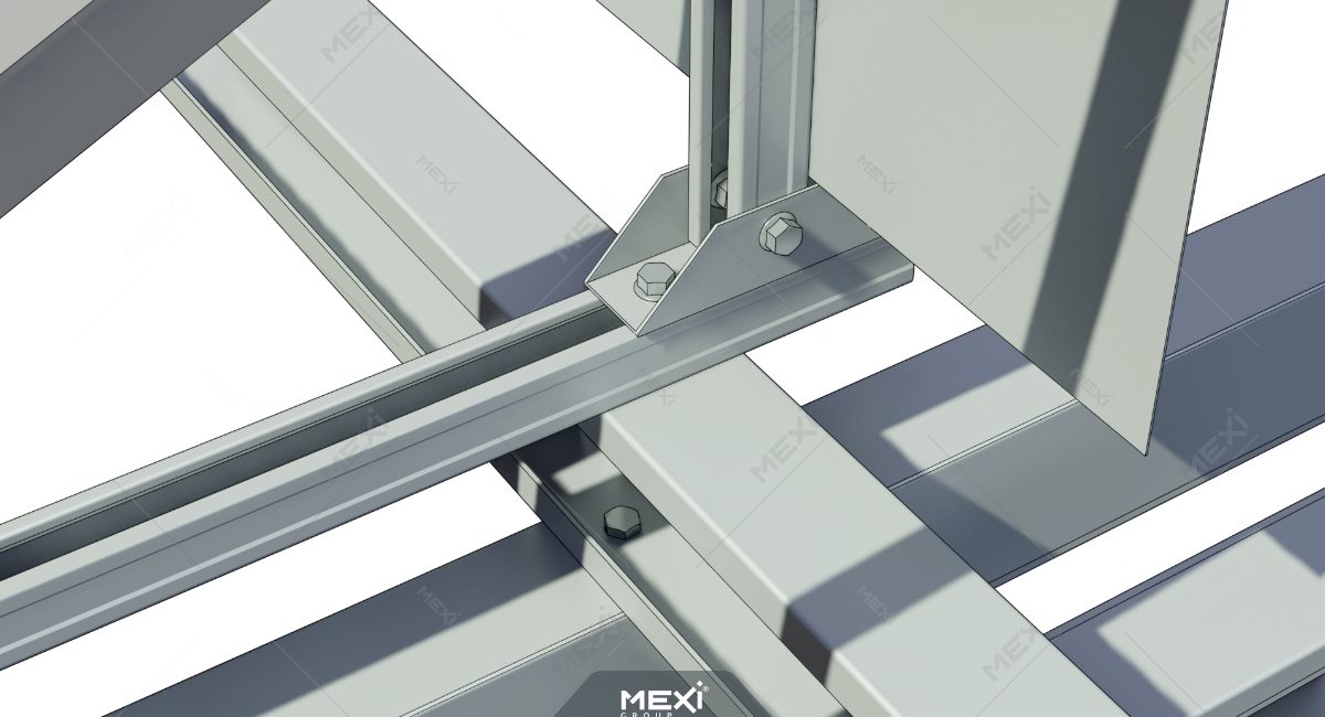 úszó tartószerkezethez való napelem tartó szerelés