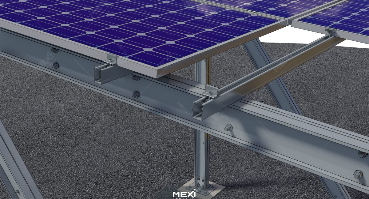 fotovoltaikus panel szerelés carport fémszerkezetre