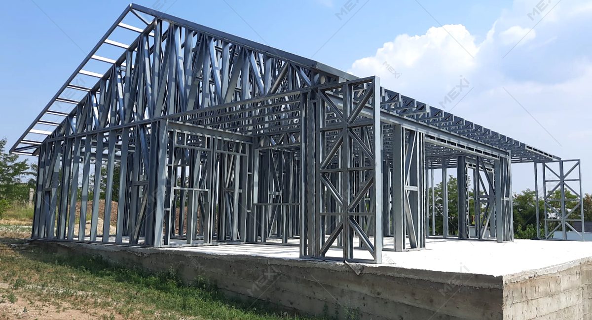 könnyű acélszerkezetes nyaralóház építés