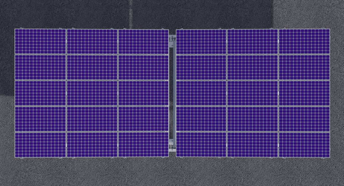 napelemmel fedhető dupla autóbeálló