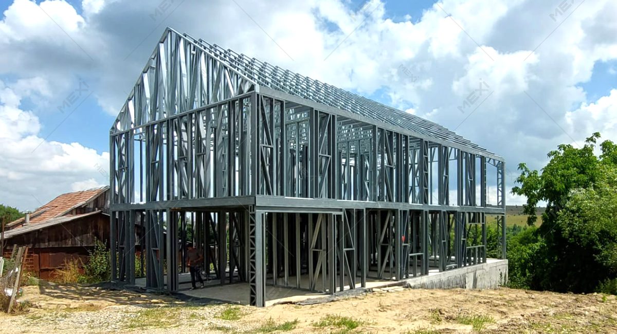 előregyártott acélszerkezetes ház építés