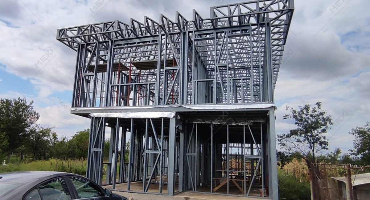 acélszerkezetes emeletes ház építés