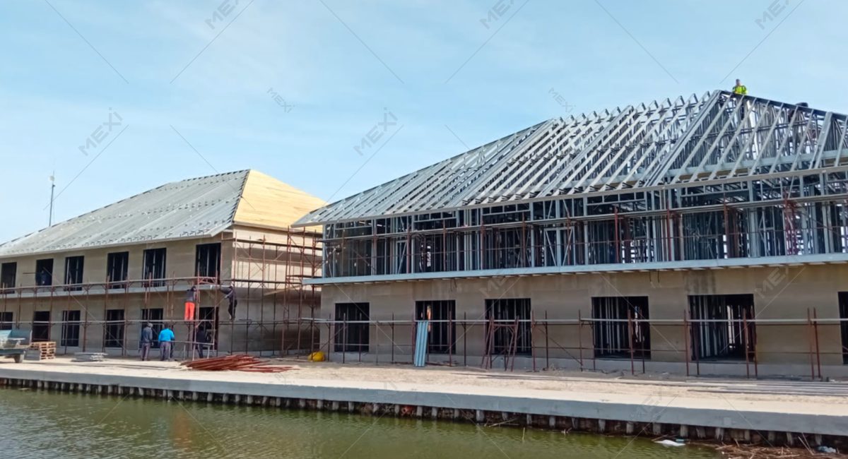 Könnyűszerkezetű szálloda épületek